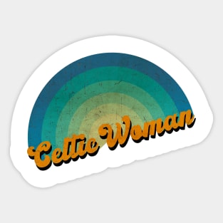 vintage retro Celtic Woman Sticker